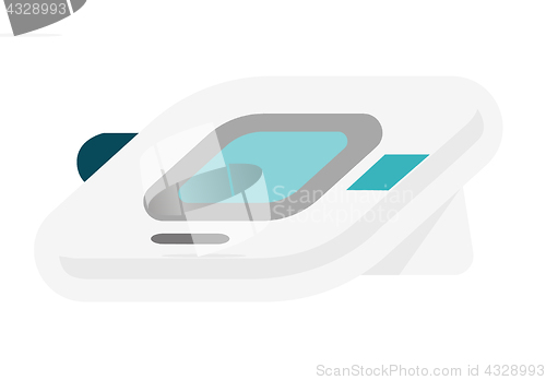 Image of Digital blood pressure monitor vector cartoon.