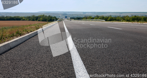 Image of asphalt road for fast driving 