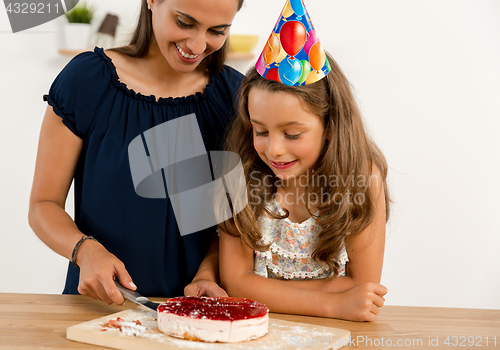 Image of Cutting the birthday cake