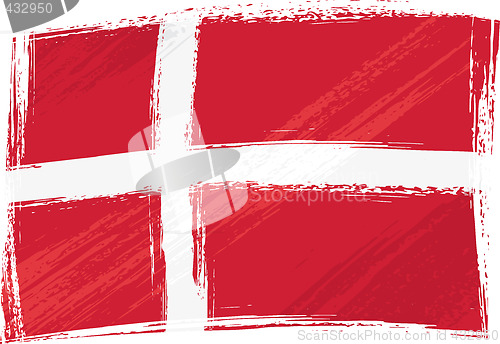 Image of Grunge denmark flag