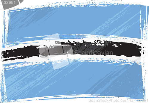 Image of Grunge Botswana flag