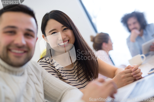 Image of Startup Business Team At A Meeting at modern office building