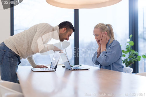 Image of Startup Business Team At A Meeting at modern office building