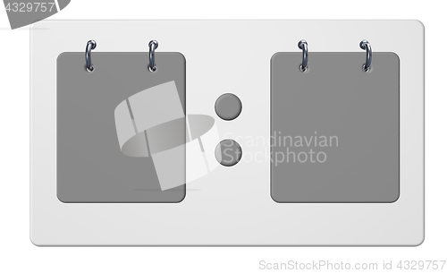 Image of scoreboard  on white background - 3d illustration