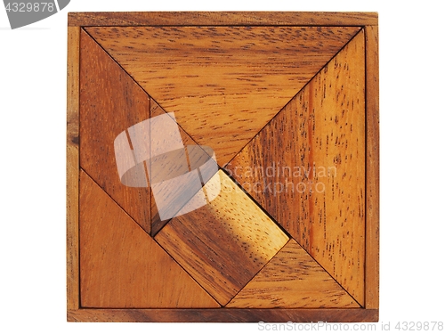 Image of Tangram puzzle on white