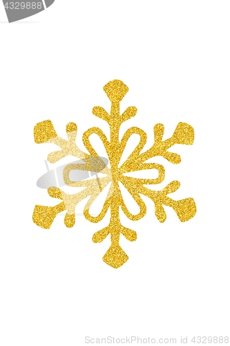 Image of Christmas snowflake on white