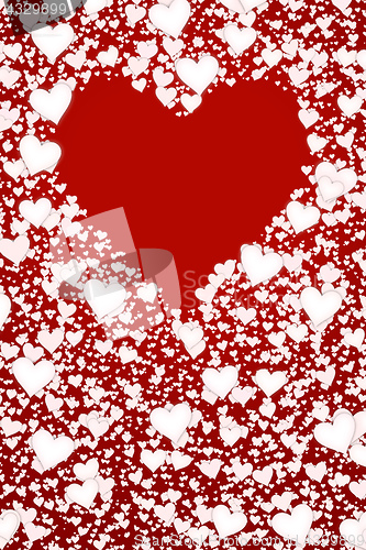 Image of red heart shaped frame