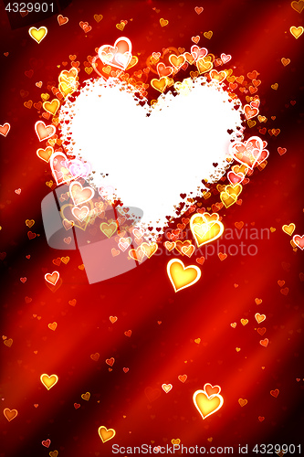 Image of red heart shaped frame