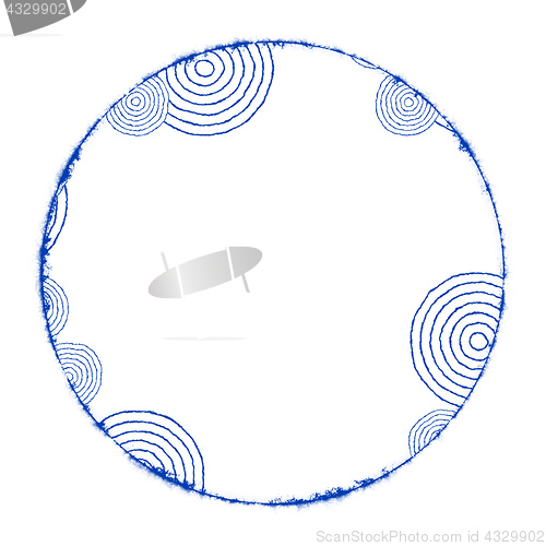 Image of an abstract circle on white with space for your content