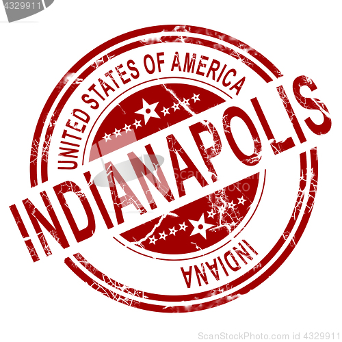 Image of Indianapolis stamp with white background
