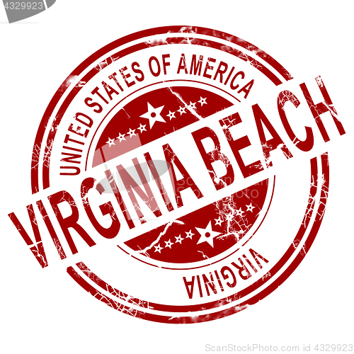 Image of Virginia Beach stamp with white background