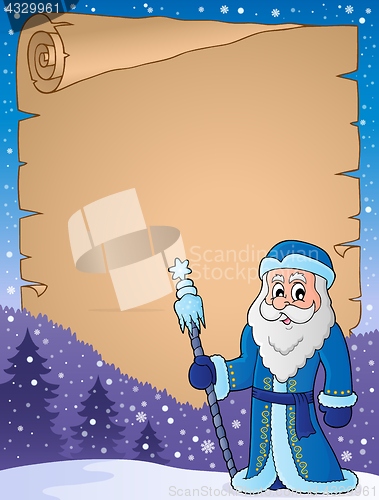 Image of Father Frost theme parchment 1
