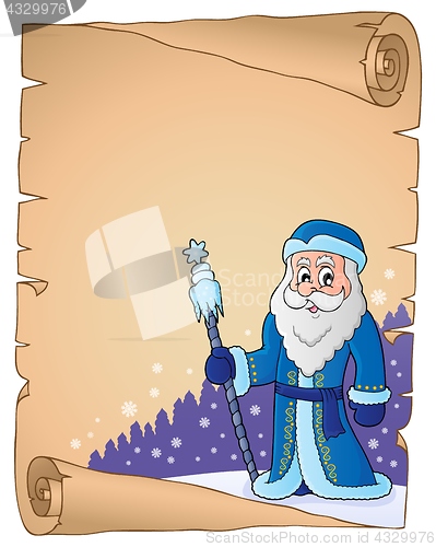 Image of Father Frost theme parchment 2