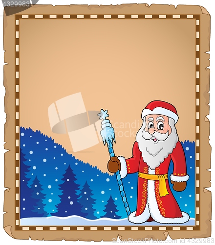 Image of Father Frost theme parchment 6