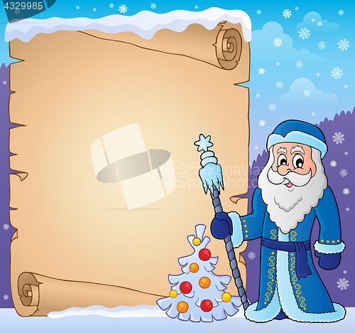 Image of Father Frost theme parchment 3
