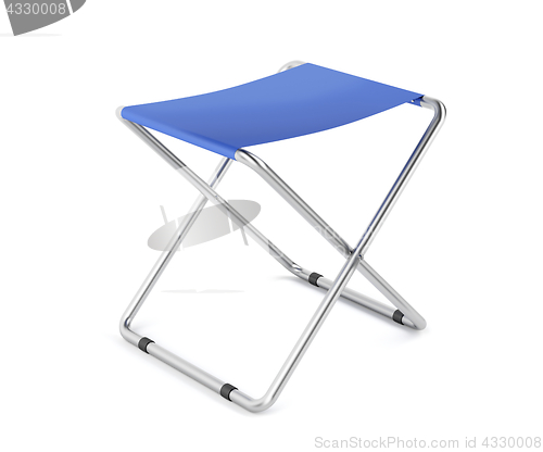 Image of Blue folding stool