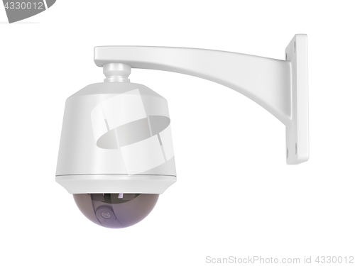 Image of Surveillance camera on white