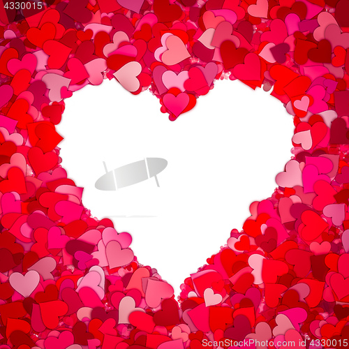 Image of red heart shaped frame