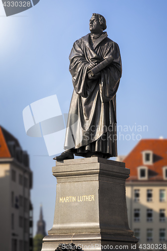 Image of Martin Luther Statue Dresden Germany