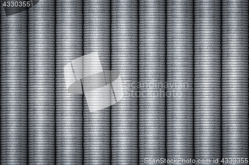 Image of silver coins stack background