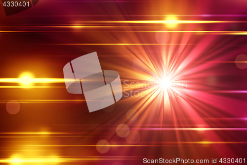 Image of red christmas light streaks background