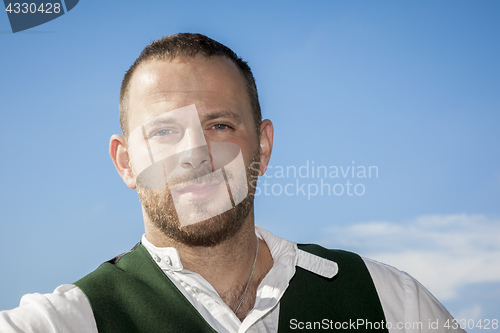 Image of bavarian tradition man portrait