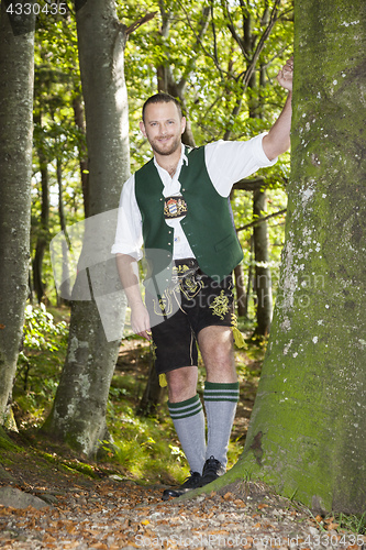 Image of a man in bavarian traditional cloth