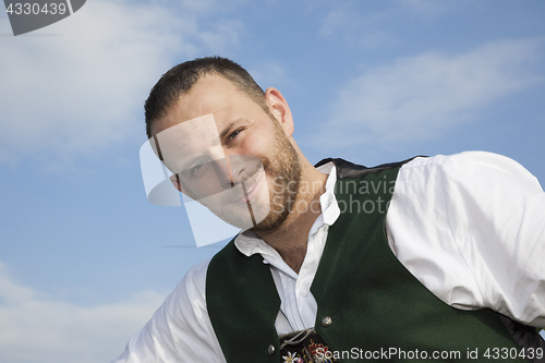 Image of bavarian tradition man portrait