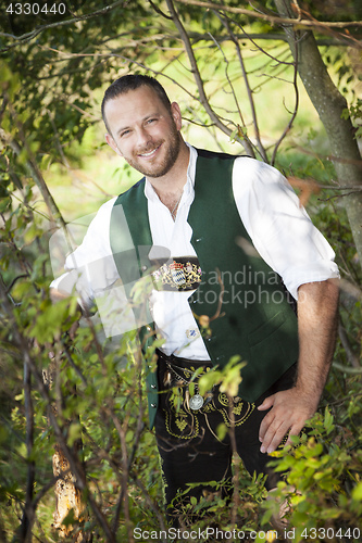 Image of a man in bavarian traditional cloth