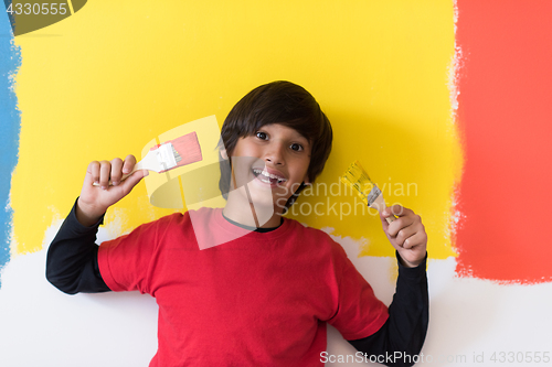 Image of boy painter