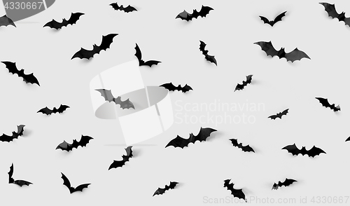 Image of seamless pattern with halloween bats