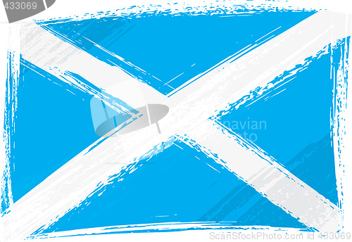 Image of Grunge Scotland flag