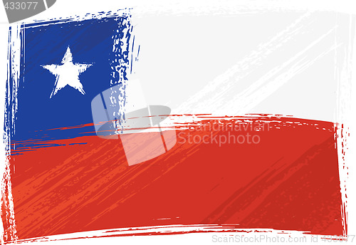 Image of Grunge Chile flag