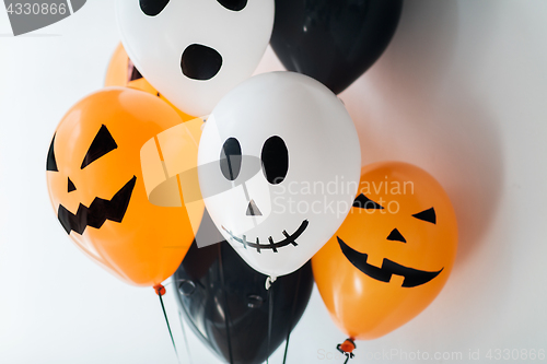 Image of scary air balloons decoration for halloween party