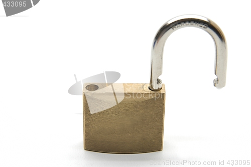 Image of Opened padlock