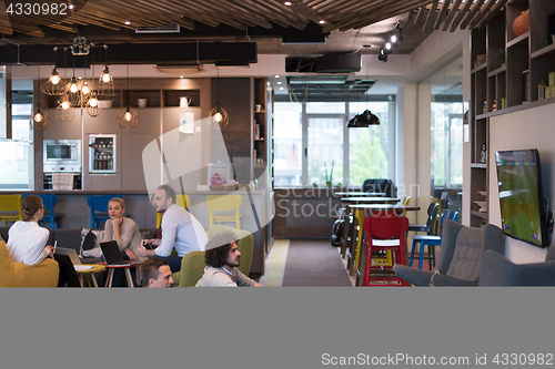 Image of startup Office Workers Playing computer games