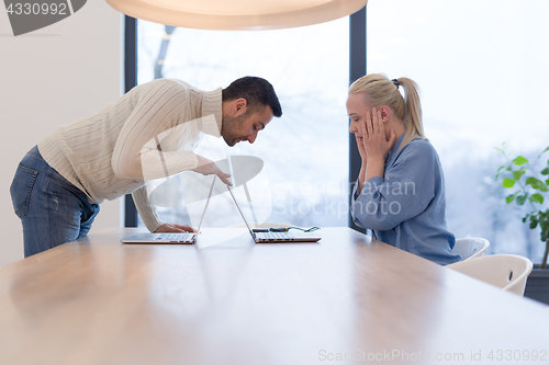 Image of Startup Business Team At A Meeting at modern office building