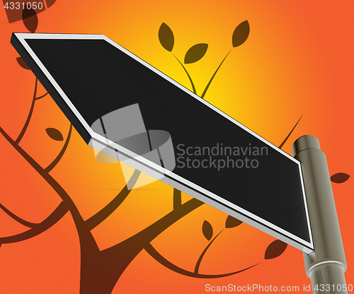 Image of Blank Road Sign Meaning Copyspace Message 3d Illustration