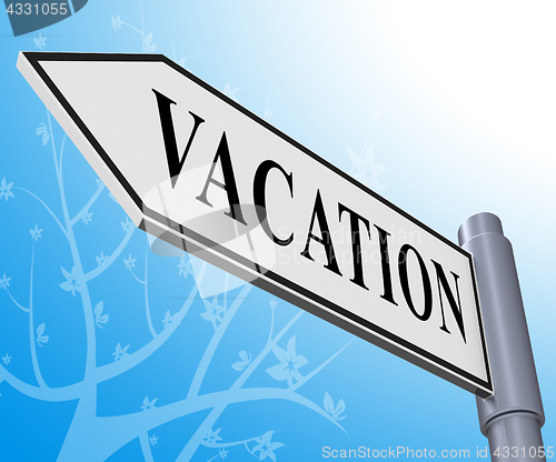 Image of Vacation Travel Representing Holiday Trips 3d Illustration