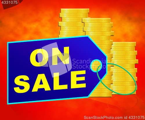 Image of On Sale Indicates Offers Promotional 3d Illustration