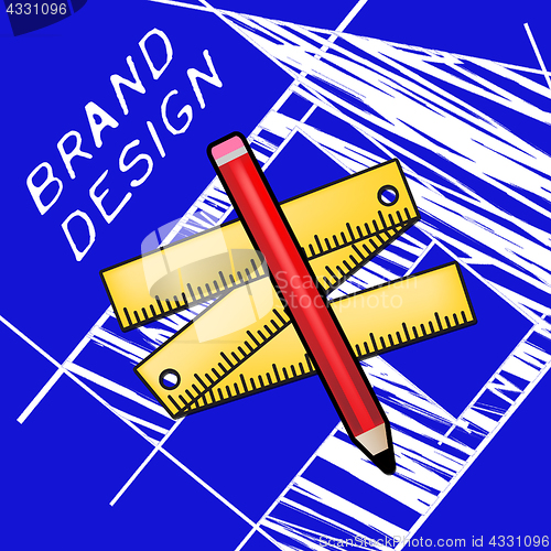 Image of Brand Design Equipment Showing Branding Concept And Logo