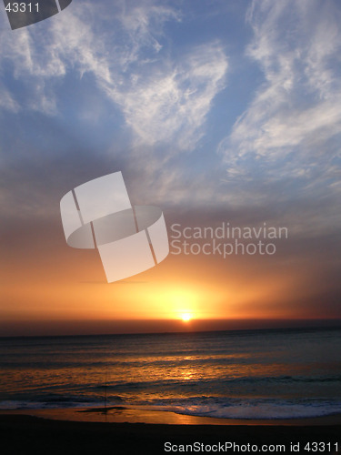 Image of sunset on the beach