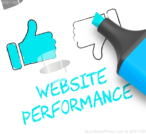 Image of Website Performance Displaying Quality Report 3d Illustration