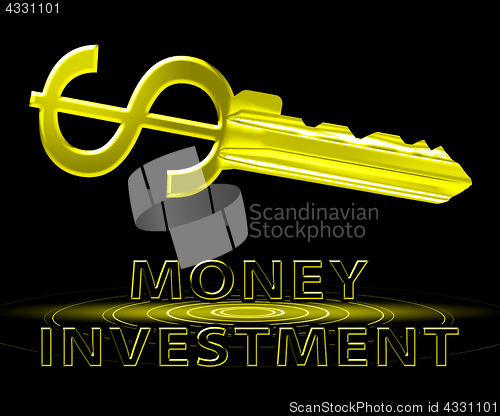 Image of Money Investment Showing Trade Investing 3d Illustration