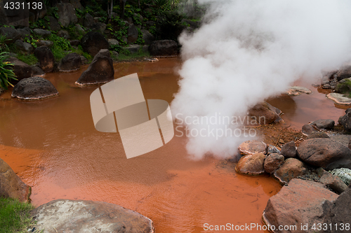 Image of Blood pond onsen in Beppu city