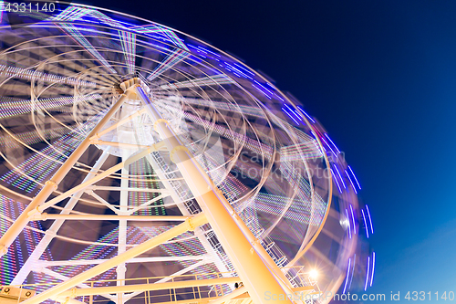 Image of Ferris wheel at night