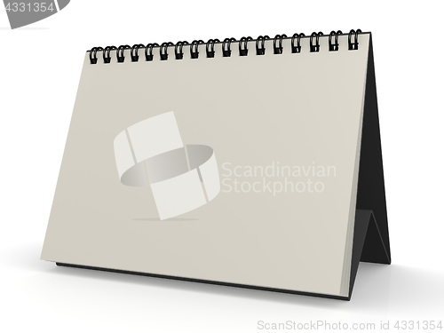 Image of Blank white calendar 