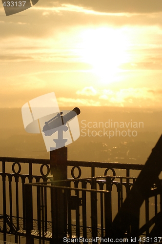 Image of Binocular and sunlight