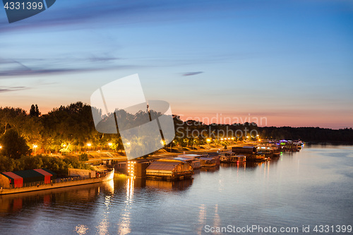 Image of Party barges (splavs), Sava river, Belgrade