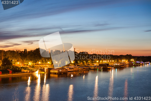 Image of Party barges (splavs), Sava river, Belgrade